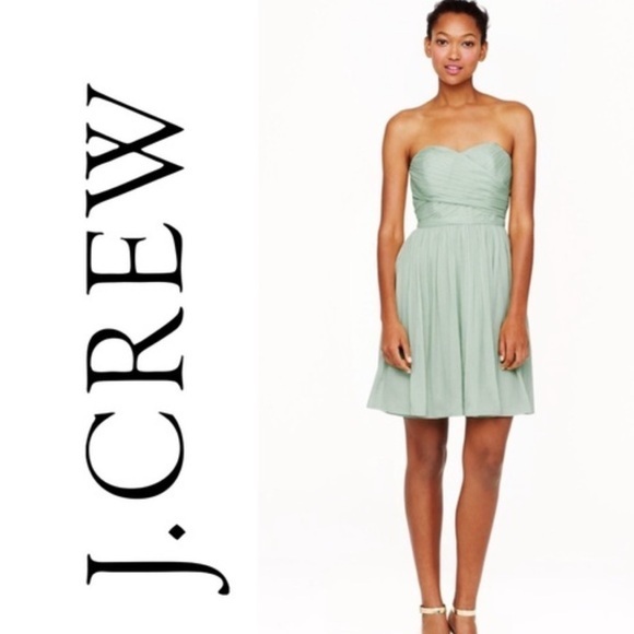 J. Crew Dresses & Skirts - BNWT J.Crew Mindy Strapless Dress Dusty Shale size 00 $290